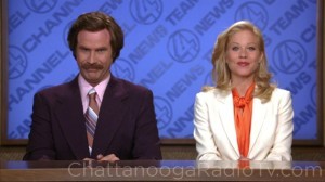 Ron Burgundy and Veronica Corningstone, as played by Will Ferrell and Christina Applegate