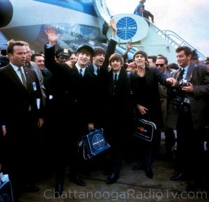 The Beatles land at Kennedy Airport in New York City, February 7, 1964