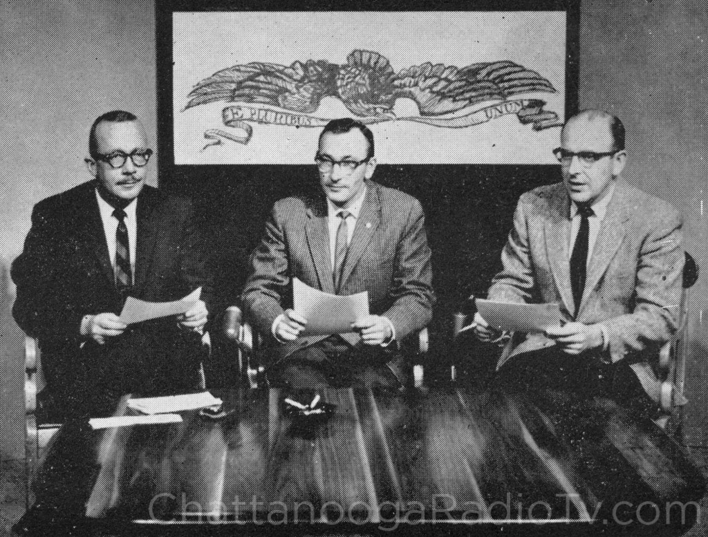 Harve Bradley, Bill Gribben and Steve Conrad on WDEF, 1962