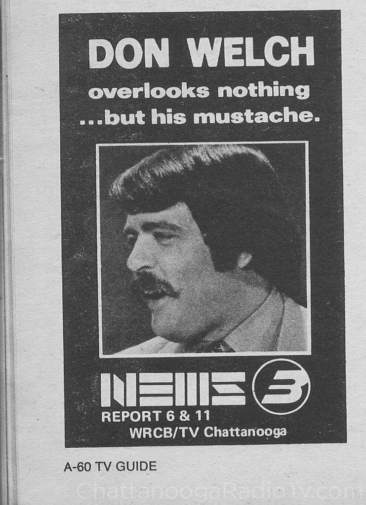 1975 WRCB Don Welch ad in TV Guide