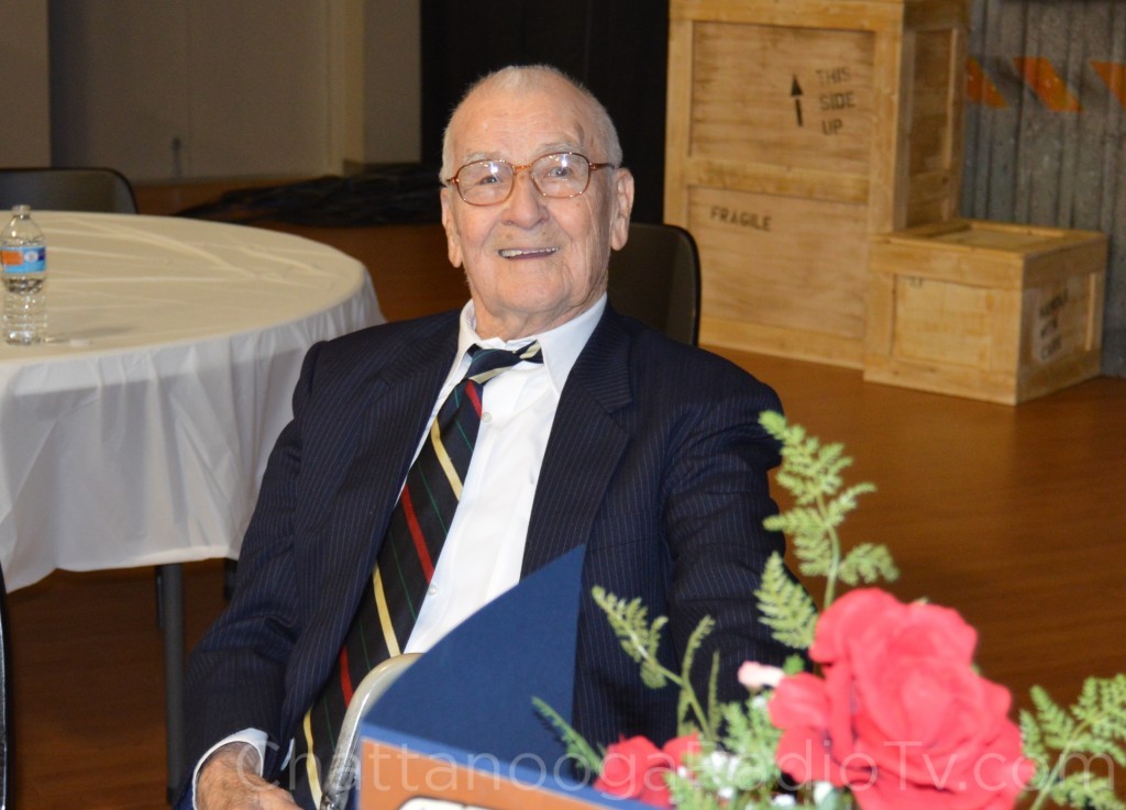 Claude Ogle Sr. on his 100th birthday, Feb. 22, 2015