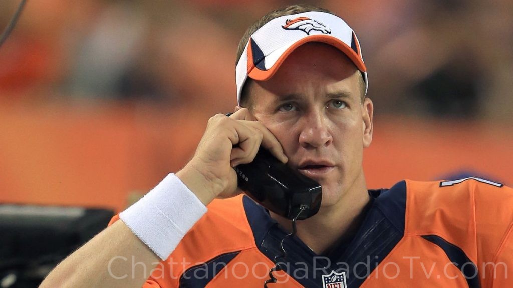 Peyton Manning on the sidelines